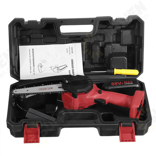 88VF 6Inch Rechargable Chain Saw One-hand Chainsaw Wood Work Cutter Tool Digital Display Indicator Battery 88VF 6Inch Rechargable Chain Saw One-hand Chainsaw Wood Work Cutter Tool Digital Display Indicator Battery