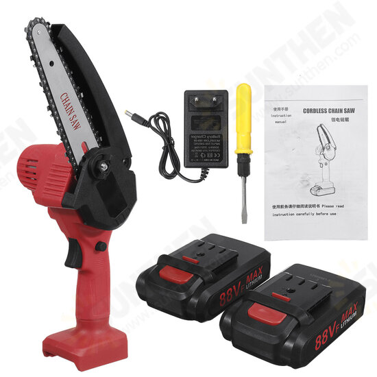 88VF 6Inch Rechargable Chain Saw One-hand Chainsaw Wood Work Cutter Tool Digital Display Indicator Battery 88VF 6Inch Rechargable Chain Saw One-hand Chainsaw Wood Work Cutter Tool Digital Display Indicator Battery