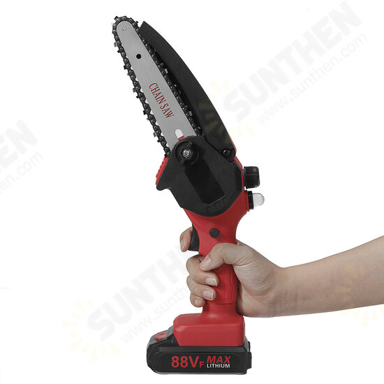 88VF 6Inch Rechargable Chain Saw One-hand Chainsaw Wood Work Cutter Tool Digital Display Indicator Battery 88VF 6Inch Rechargable Chain Saw One-hand Chainsaw Wood Work Cutter Tool Digital Display Indicator Battery