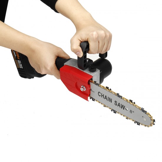 Mini Chainsaw 8-Inch 21V Portable Brushless Cordless Electric Chain Saw Handheld Pruning Shears Chainsaw for Tree Branch Wood Cutting Tool