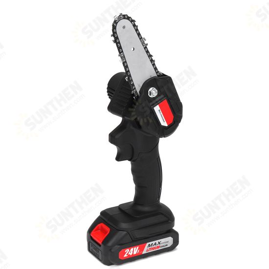 Mini Cordless Electric Chain Saw Portable Rechargeable Woodworking Cutting Tool