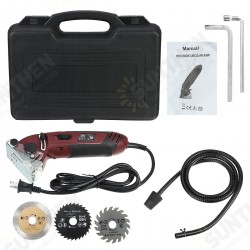 Mini Cutting Machine Electric Laser Circular Saw Multi-Functional Handheld Grinder Kit Carpenter Woodwork Cutting Tools W/ 3pcs Blades Mini Cutting Machine Electric Laser Circular Saw Multi-Functional Handheld Grinder Kit Carpenter Woodwork Cutting Tools W/ 3pcs Blades