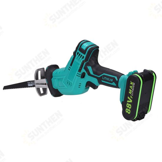 21V Cordless Reciprocating Saw Electric Saw W/ 4 Saw Blades Metal Cutting Woodworking