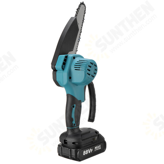 6inch 88VF Electric Chain Saw Rechargable Chainsaws One-handed Lithoum Battery Wood Cutter With 0/1/2 Battery Also For Makita Battery EU Plug