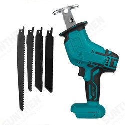 18V Cordless Reciprocating Saw Body With 4 Saw Blades Woodworking Pruning Saw For Makita 18V Battery 18V Cordless Reciprocating Saw Body With 4 Saw Blades Woodworking Pruning Saw For Makita 18V Battery