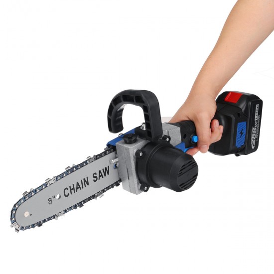 288VF 8Inch Electric Cordless One-Hand Saw Chain Saw 22980 mAh Woodworking Rechargable Chainsaws Also Suitable For Makita Battery