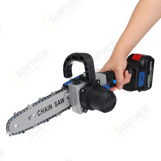 288VF 8Inch Electric Cordless One-Hand Saw Chain Saw 22980 mAh Woodworking Rechargable Chainsaws Also Suitable For Makita Battery