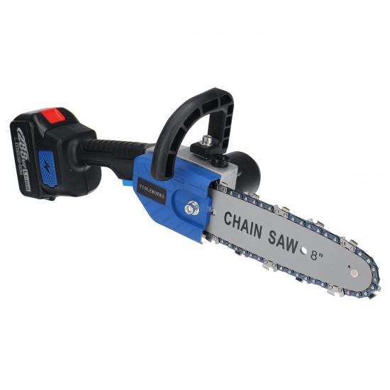 288VF 8Inch Electric Cordless One-Hand Saw Chain Saw 22980 mAh Woodworking Rechargable Chainsaws Also Suitable For Makita Battery