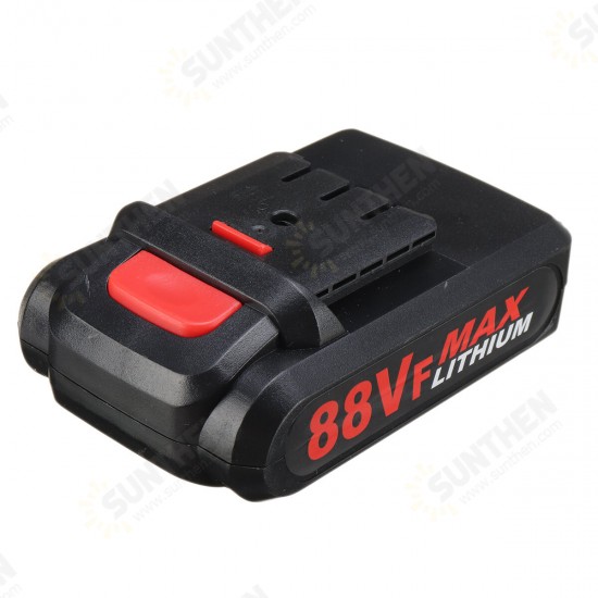 4 Inch 88VF Cordless Electric Chain Saw 1500W One-Hand Saw LED Woodworking Wood Cutter W/ 1/2 Battery Led Working Light 4 Inch 88VF Cordless Electric Chain Saw 1500W One-Hand Saw LED Woodworking Wood Cutter W/ 1/2 Battery Led Working Light
