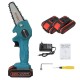4 Inches 88VF Cordless Electric One-Hand Saw Chain Saw Woodworking Cutting Tool W/ 1pc or 2pcs Battery Kit
