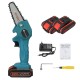 4 Inches 88VF Cordless Electric One-Hand Saw Chain Saw Woodworking Cutting Tool W/ 1pc or 2pcs Battery Kit 4 Inches 88VF Cordless Electric One-Hand Saw Chain Saw Woodworking Cutting Tool W/ 1pc or 2pcs Battery Kit