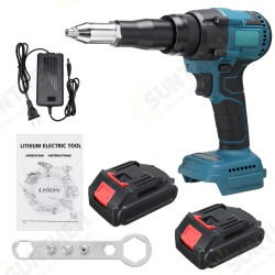 1.5Ah Brushless Riveter Cordless Rechargable Riveter Rivet Guns Lithium-ion Electric Blind Riveter Tool Fit Makita 1.5Ah Brushless Riveter Cordless Rechargable Riveter Rivet Guns Lithium-ion Electric Blind Riveter Tool Fit Makita