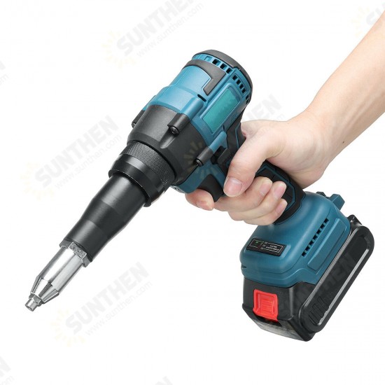 1.5Ah Brushless Riveter Cordless Rechargable Riveter Rivet Guns Lithium-ion Electric Blind Riveter Tool Fit Makita