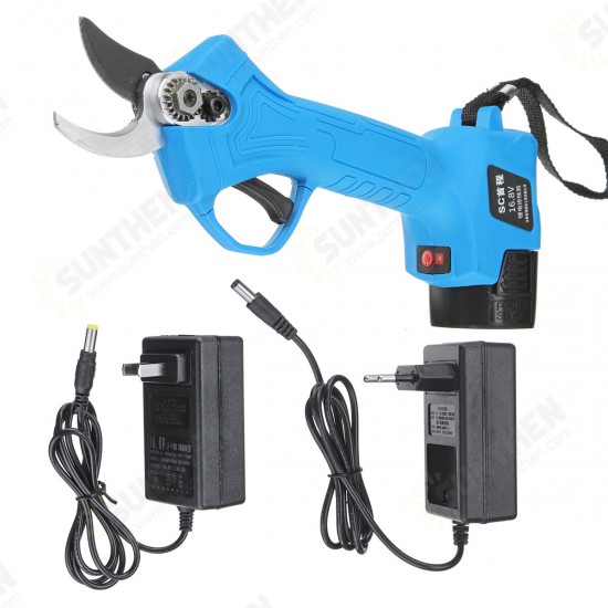 16.8V Wireless 25mm Rechargeable Electric Pruning Shears Scissors Branch Tree Cutting Trimming Tools