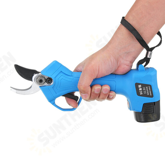 16.8V Wireless 25mm Rechargeable Electric Pruning Shears Scissors Branch Tree Cutting Trimming Tools