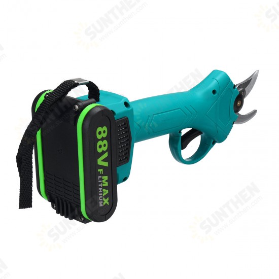 18V 30mm Electric Pruning Shears Cordless Garden Pruner Cutter Tool with 2 battery