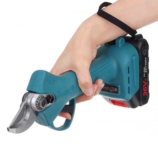 21V 25/30mm Cordless Electric Pruning Secateur Shears Portable Electric Scissors W/ 1pc Battery
