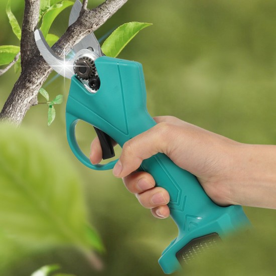 21V 25/30mm Cordless Electric Pruning Secateur Shears Portable Electric Scissors W/ 1pc Battery