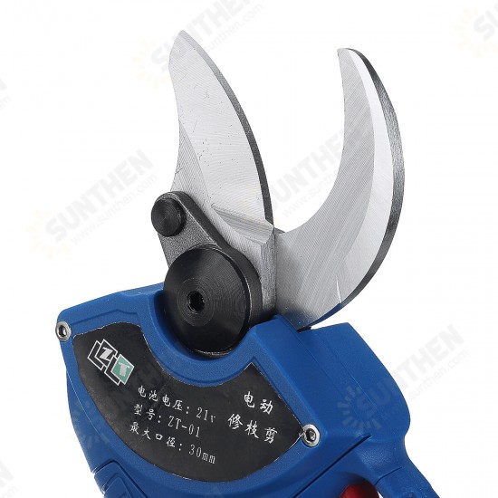 21V Cordless Electric Branch Scissor Pruning Shear Pruner Ratchet Cutter Battery Garden Tool