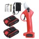 21V Electric Pruning Shears Rechargeable Garden Branches Scissors Cutter Tree Trimming Cutting Tool with 1 or 2 Battery