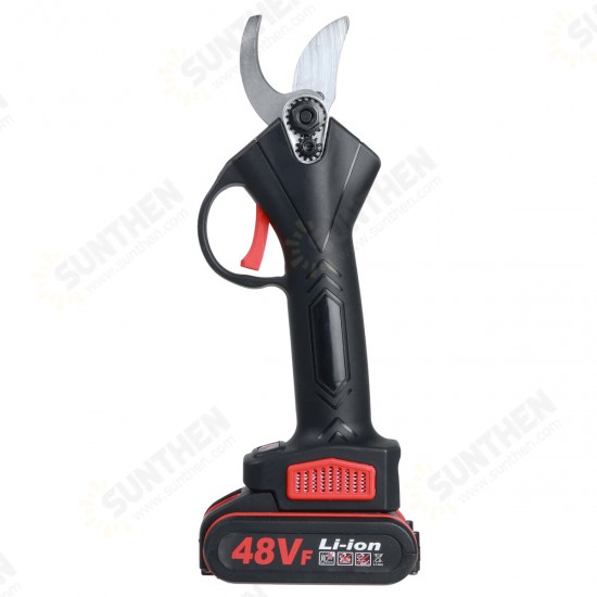 21V Electric Pruning Shears Rechargeable Garden Branches Scissors Cutter Tree Trimming Cutting Tool with 1 or 2 Battery