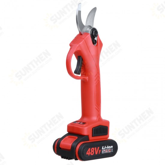 21V Electric Pruning Shears Rechargeable Garden Branches Scissors Cutter Tree Trimming Cutting Tool with 1 or 2 Battery