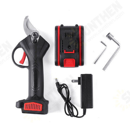 21V Wireless 25mm Rechargeable Electric Scissors Branch Pruning Shear Tree Cutting Tools W/ 1 Battery