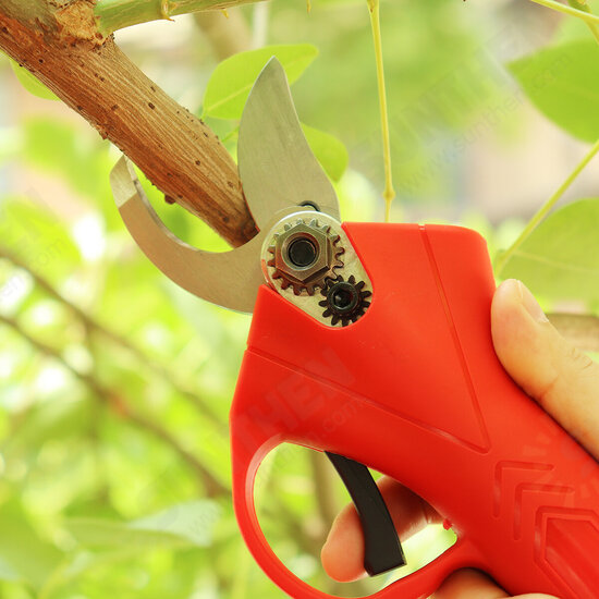 21V Wireless 25mm Rechargeable Electric Scissors Branch Pruning Shear Tree Cutting Tools W/ 1 Battery