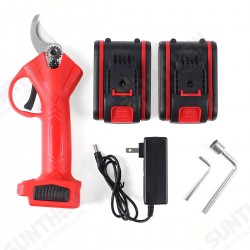 21V Wireless 25mm Rechargeable Electric Scissors Branch Pruning Shear Tree Cutting Tools W/ 2 Battery 21V Wireless 25mm Rechargeable Electric Scissors Branch Pruning Shear Tree Cutting Tools W/ 2 Battery
