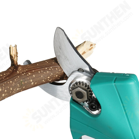 25/30mm Cordless Electric Branch Scissors Pruning Shears Cutter Tool Trimmer W/ 2pcs Battery