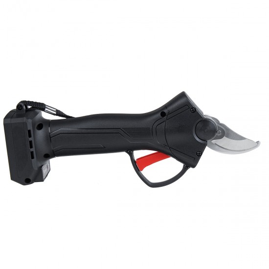 36V Cordless Rechargeable Electric Pruning Shears Secateur Low Noise Branch Cutter Scissor Trimmer With 1 Battery 1 Charger