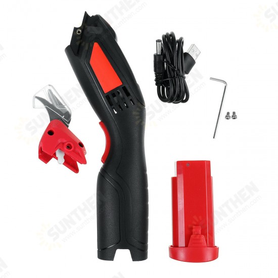 4000mAh 8000rmp Electric Cordless Scissors Portable Rechargeable Tailors Cutter W/ 1 Battery