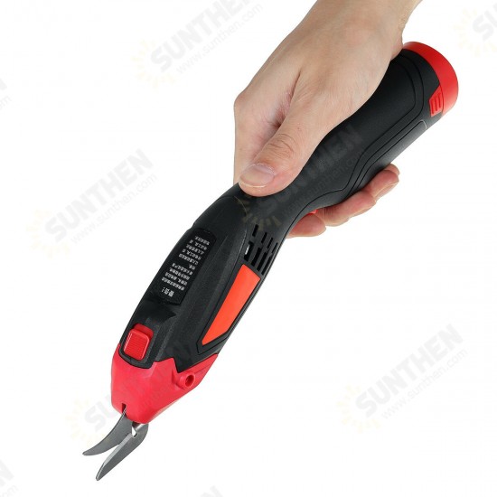 4000mAh 8000rmp Electric Cordless Scissors Portable Rechargeable Tailors Cutter W/ 1 Battery