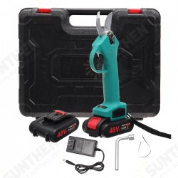 98VF 110-240V 30mm Cordless Electric Branch Scissors Pruning Shear Pruner Ratchet Cutter with 2 Battery 98VF 110-240V 30mm Cordless Electric Branch Scissors Pruning Shear Pruner Ratchet Cutter with 2 Battery