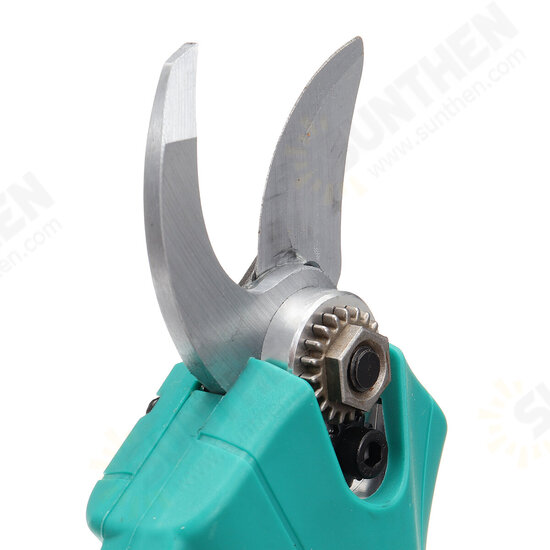 98VF 110-240V 30mm Cordless Electric Branch Scissors Pruning Shear Pruner Ratchet Cutter with 2 Battery