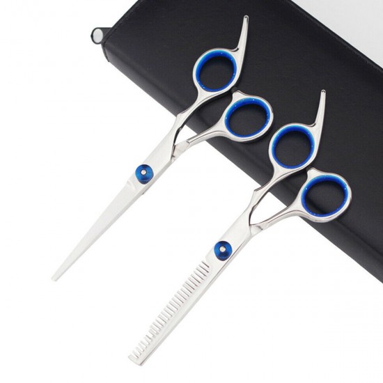 9pcs Hair Scissors Cutting Thinning Shears Comb Clips Scissors Kit