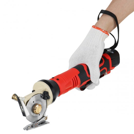 Cordless Rechargeable Electric Cloth Fabric Cutting Tools Leather Blanket Electric Cutter Saws Machine Kit W/ 1/2 Battery