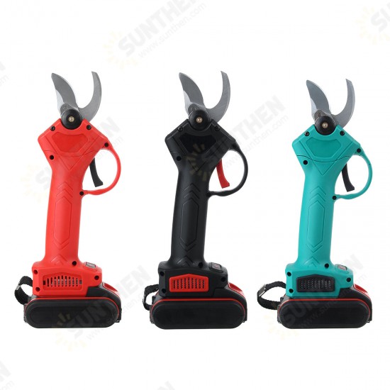 Electric Cordless Rechargeable Pruning Garden Shears Secateur Cutter With Two Batteries