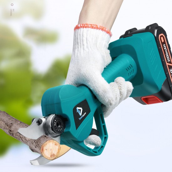 Electric Pruning Shears Rechargeable Garden Pruner Branch Cutter Cutting Tools W/ 1pc/2pcs/None Battery