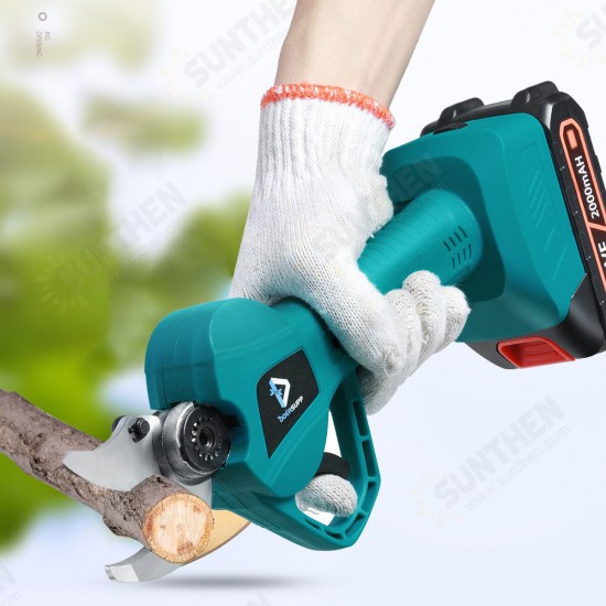 Electric Pruning Shears Rechargeable Garden Pruner Branch Cutter Cutting Tools W/ 1pc/2pcs/None Battery