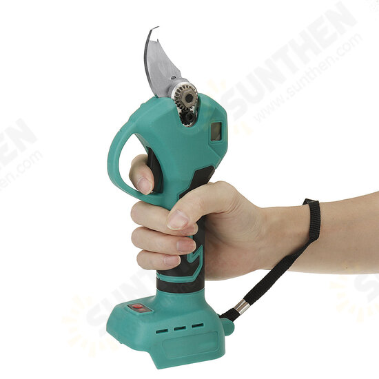 30mm Cordless Electric Scissors Pruning Shears Adjustable Tree Branch Pruner Garden Scissor Hedge Trimmer with Digital Display