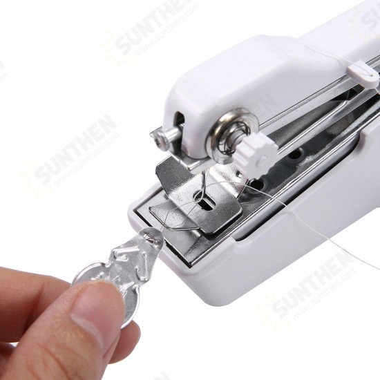 Portable Stitch Hand Held Sewing Machine Stitch Sew Quick Handy Cordless Repairs