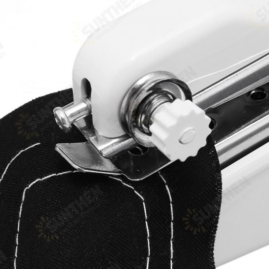 Portable Stitch Hand Held Sewing Machine Stitch Sew Quick Handy Cordless Repairs