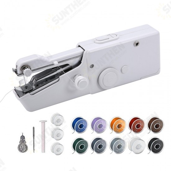 Portable Stitch Hand Held Sewing Machine Stitch Sew Quick Handy Cordless Repairs