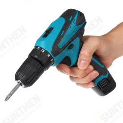 12V Cordless Electric Drill Screwdriver 2 Speeds Impact Drill Driver Set W/ 1/2 Battery & Plastic Box 12V Cordless Electric Drill Screwdriver 2 Speeds Impact Drill Driver Set W/ 1/2 Battery & Plastic Box