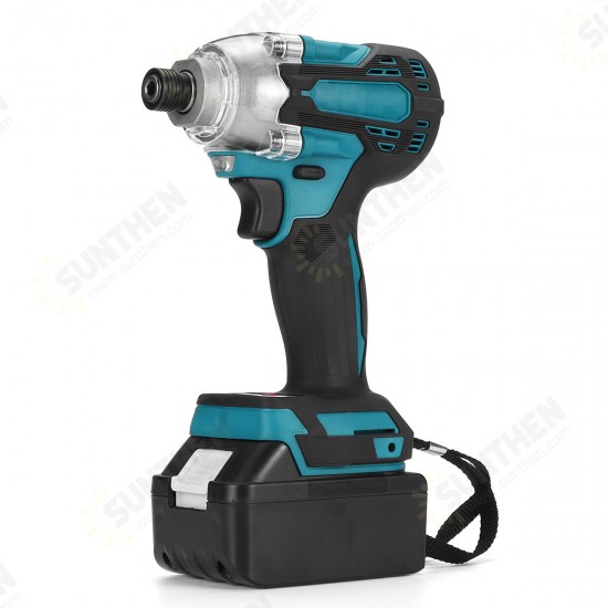 18V 1/4 inch Brushless Cordless Electric Screwdriver Driver Rechargeable W/ Battery