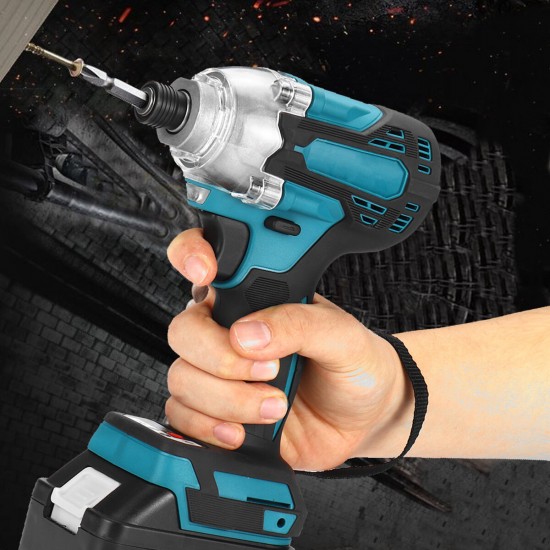 18V 1/4 inch Brushless Cordless Electric Screwdriver Driver Rechargeable W/ Battery