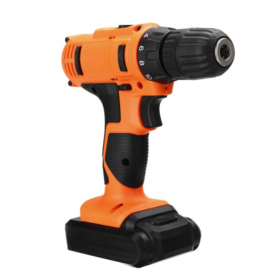 18V Electric Screwdriver Cordless Hammer Impact Power Drill Driver Rechargeable with 13Pcs Drill Bit