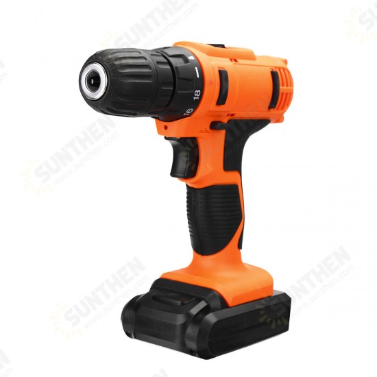 18V Electric Screwdriver Cordless Hammer Impact Power Drill Driver Rechargeable with 13Pcs Drill Bit