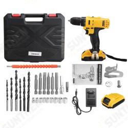 21V 520N.m Electric Drill Cordless Rechargeable Screwdriver Hammer Drill Set w/ Battery 21V 520N.m Electric Drill Cordless Rechargeable Screwdriver Hammer Drill Set w/ Battery